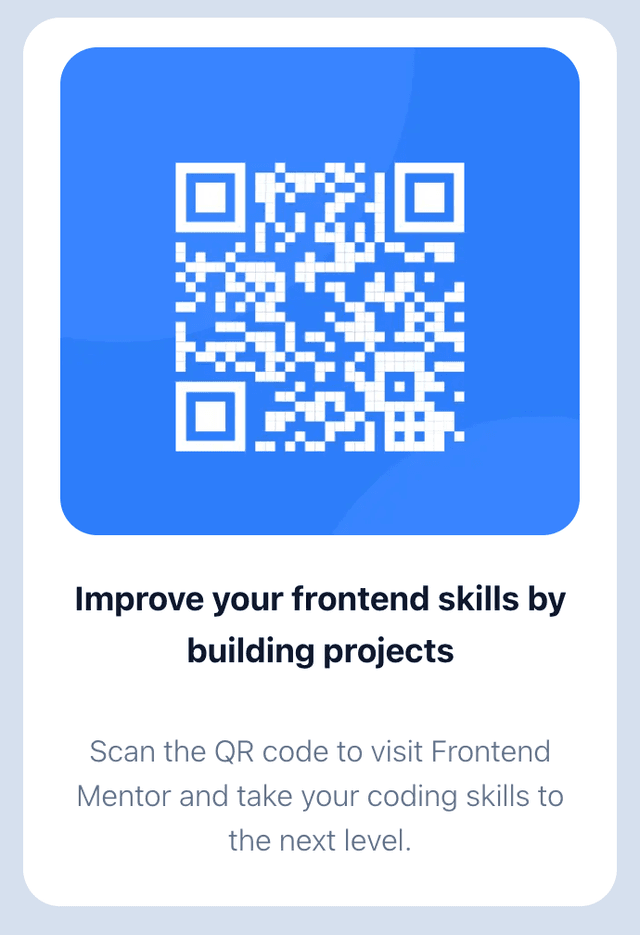 QR Code preview card